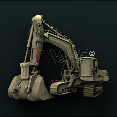 EXCAVATOR 3D STL 3DWave